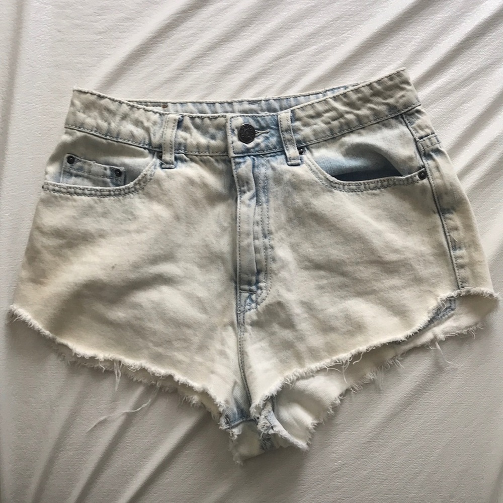 High waisted white washed Urban Outfitters Shorts